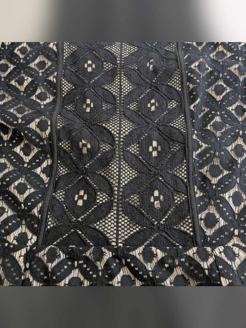 Kensie Sleeveless Back Zipper Black Lace Overlay Lined A-Line Women’s Sz XL EUC - Picture 7 of 10